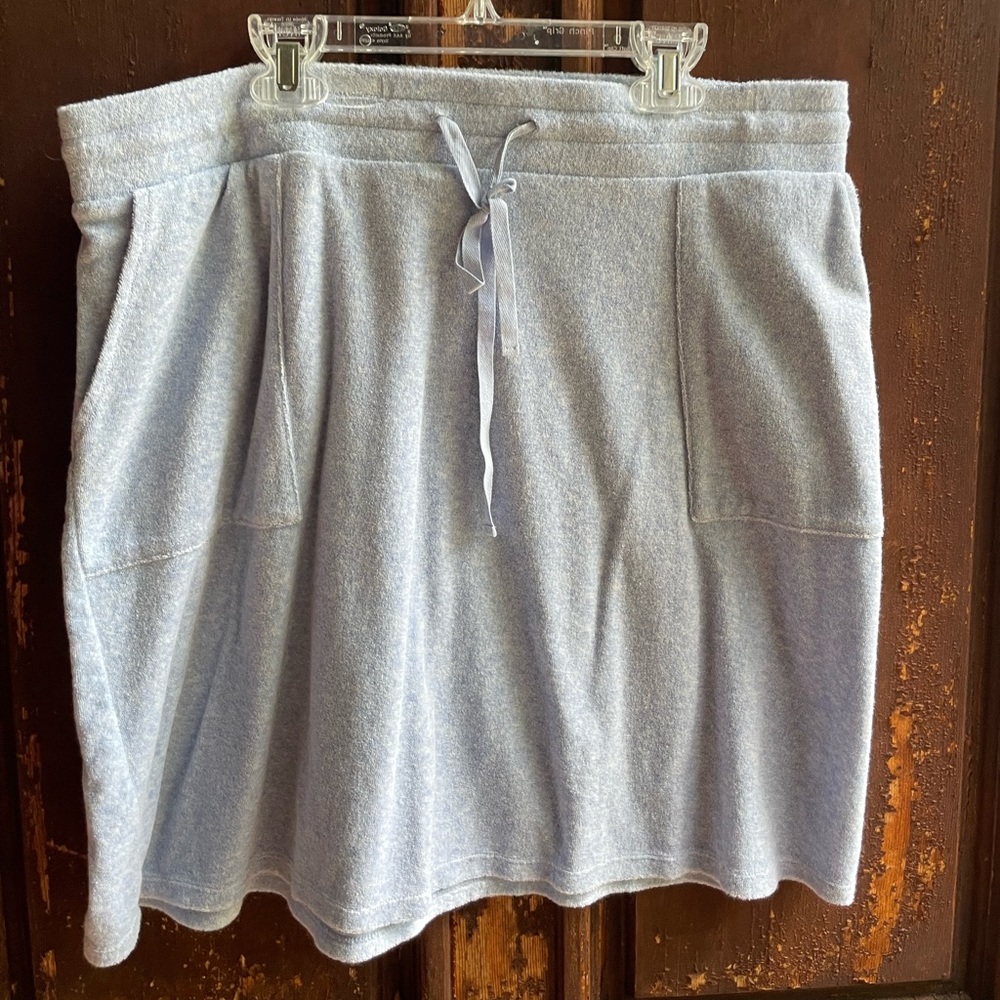 J Jill blue terrycloth skirt
